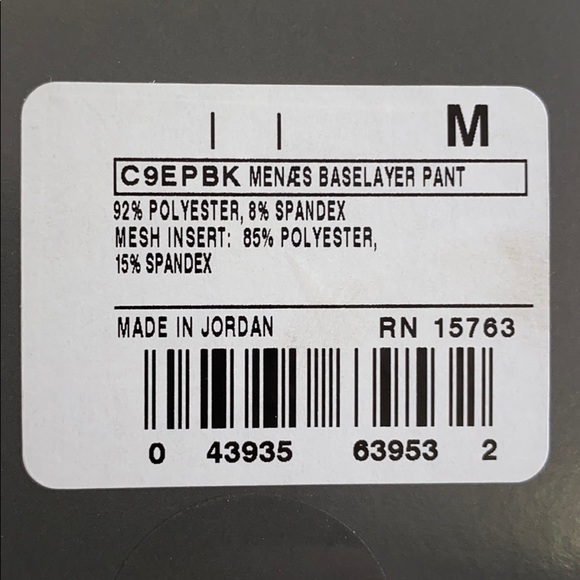 Champion men medium black long john workout pants - Picture 6 of 6